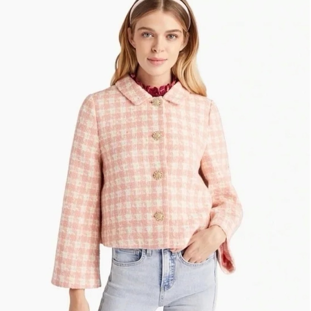 Hill House Bea Pink Tweed Jacket
